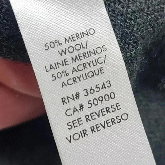 Calvin Klein Merino Wool Blend Green Mock neck Pullover Sweater‎ Men's L - Picture 7 of 8